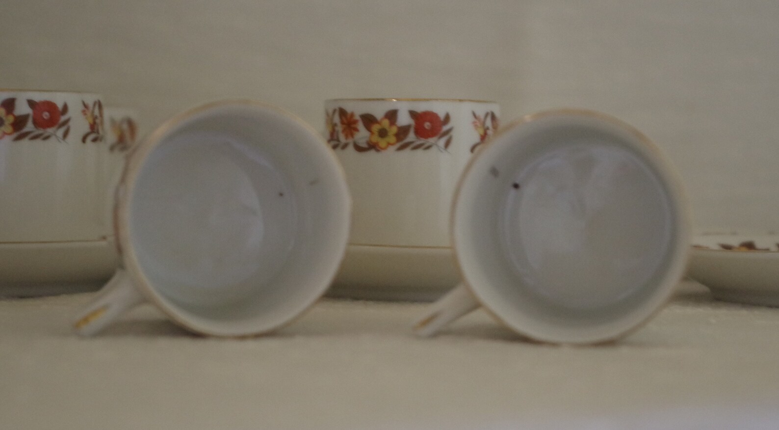 Vintage Tea Cups Made in China Set of 6 Porcelain Tea Etsy