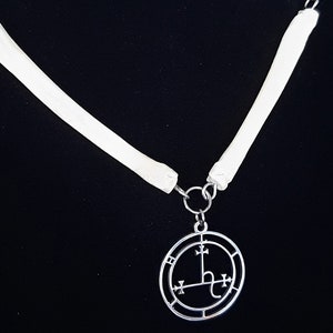 Lilith Necklace, Lilith Pendant, Satanic Necklace, Goddess, Sigil of Lilith, Bone Necklace, Occult Necklace, Demonic Sigil, Witch, Gothic