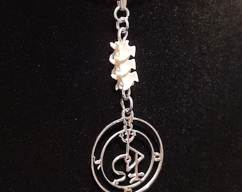 Samael Necklace, Samael Pendant, Sigil of Samael, Gothic, Witch, Satanic, Devil, Demon, Bone Necklace, Bone Jewelry
