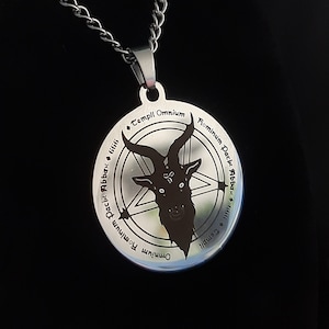 Baphomet Pendant, Satan Pendant, Satanic Pendant, Devil, Belial, Baphomet Necklace, Gothic Pendant, Occult Pendant, Witch Necklace, Coin