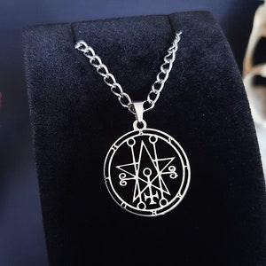 Astaroth Anhänger, Astaroth Halskette, Hexe Halskette, Ars Goetia, Siegel Von Astaroth, Satanischer Anhänger, Dämonisch, Gothic, Satan, Böse, Teufel