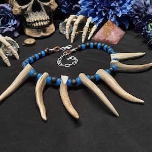 Bone Necklace, Bone Jewelry, Antler Necklace, Viking Necklace, Real Bone Jewelry, Shaman Necklace, Wiccan Necklace, Gothic Bone Necklace