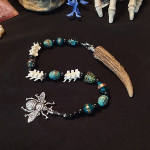 Pendulum, Bone Pendulum, Water Pendulum, Antler Pendulum, Witch, Witchcraft, Wiccan Pendulum, Witchcraft Supply, Altar decor, Pendulum Board