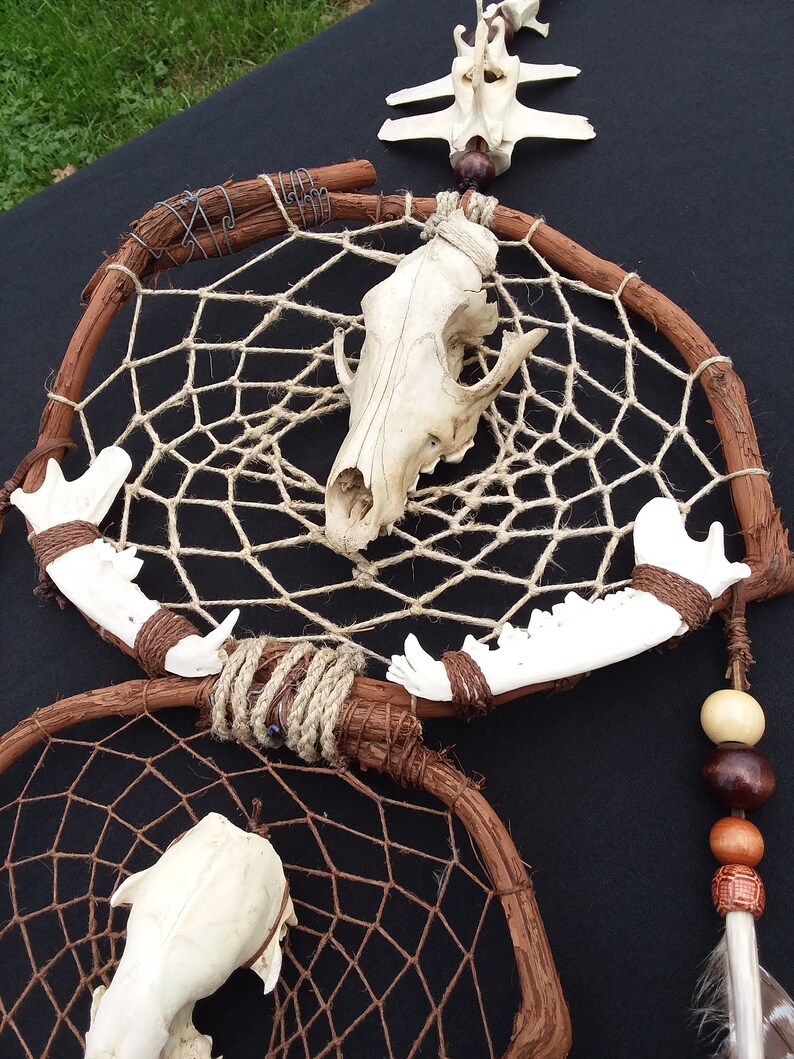 Bone Dream Catcher Skull Dreamcatcher Shaman Dreamcatcher Etsy