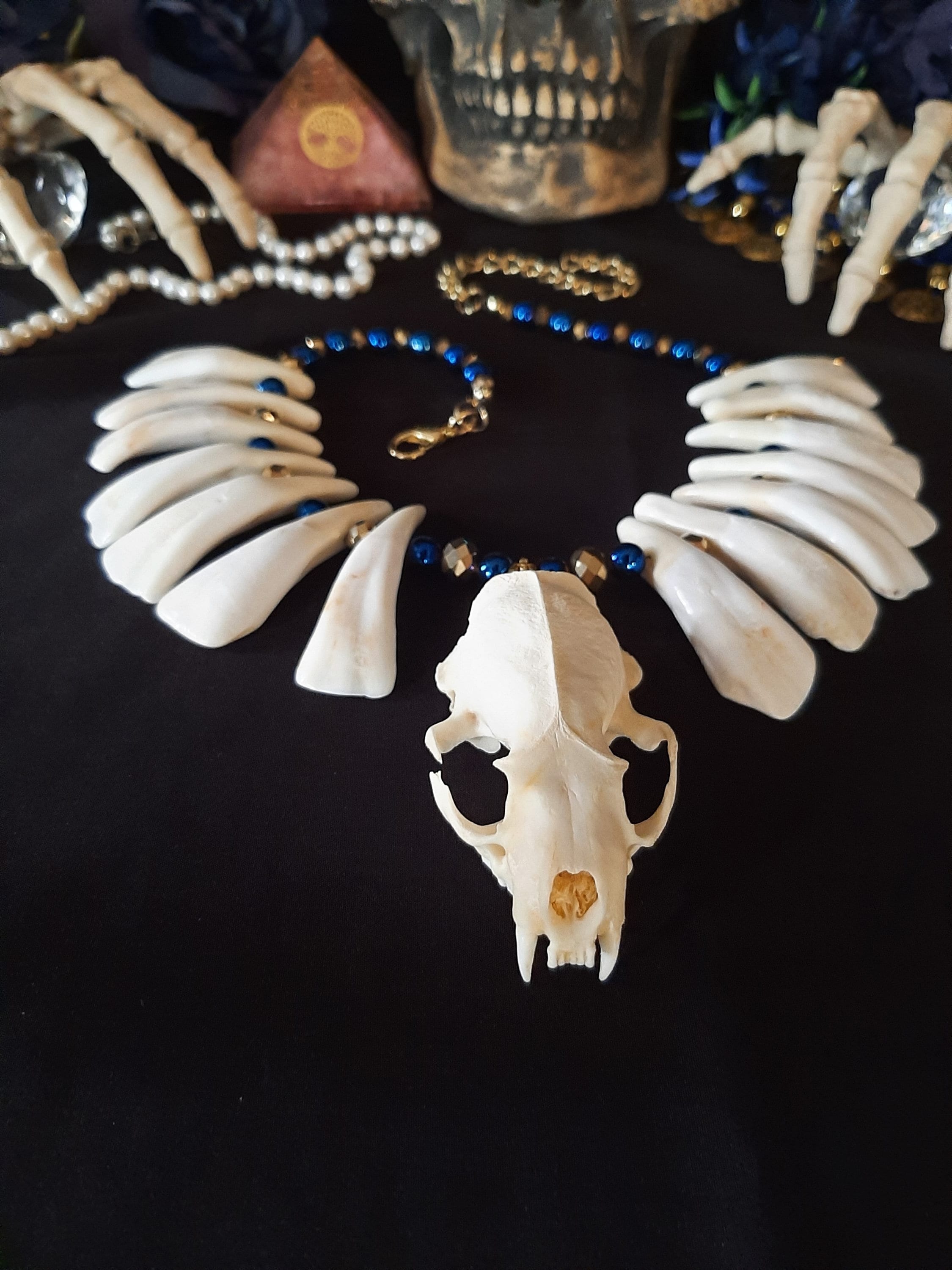 Witch Doctor Necklace, Shaman, Tribal, Ritual, Bone Necklace