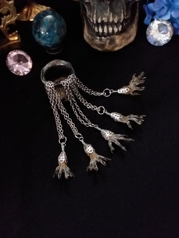 Squirrel Foot Pendant Taxidermy Jewelry Taxidermy Animal Bone