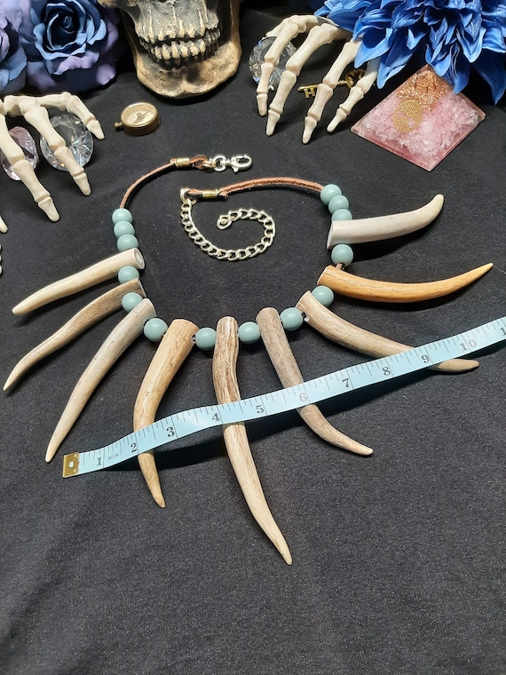 Deer bone necklace deals