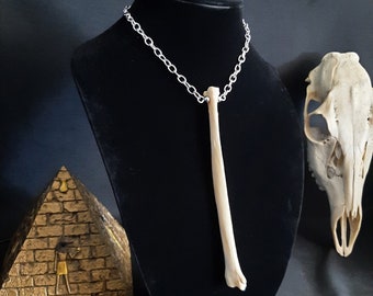 【リアルBone:Necklace＝ハンドメイド製】 Ethnic Handmade Jewelry | Bone Pendant Necklace | Shaman Costume