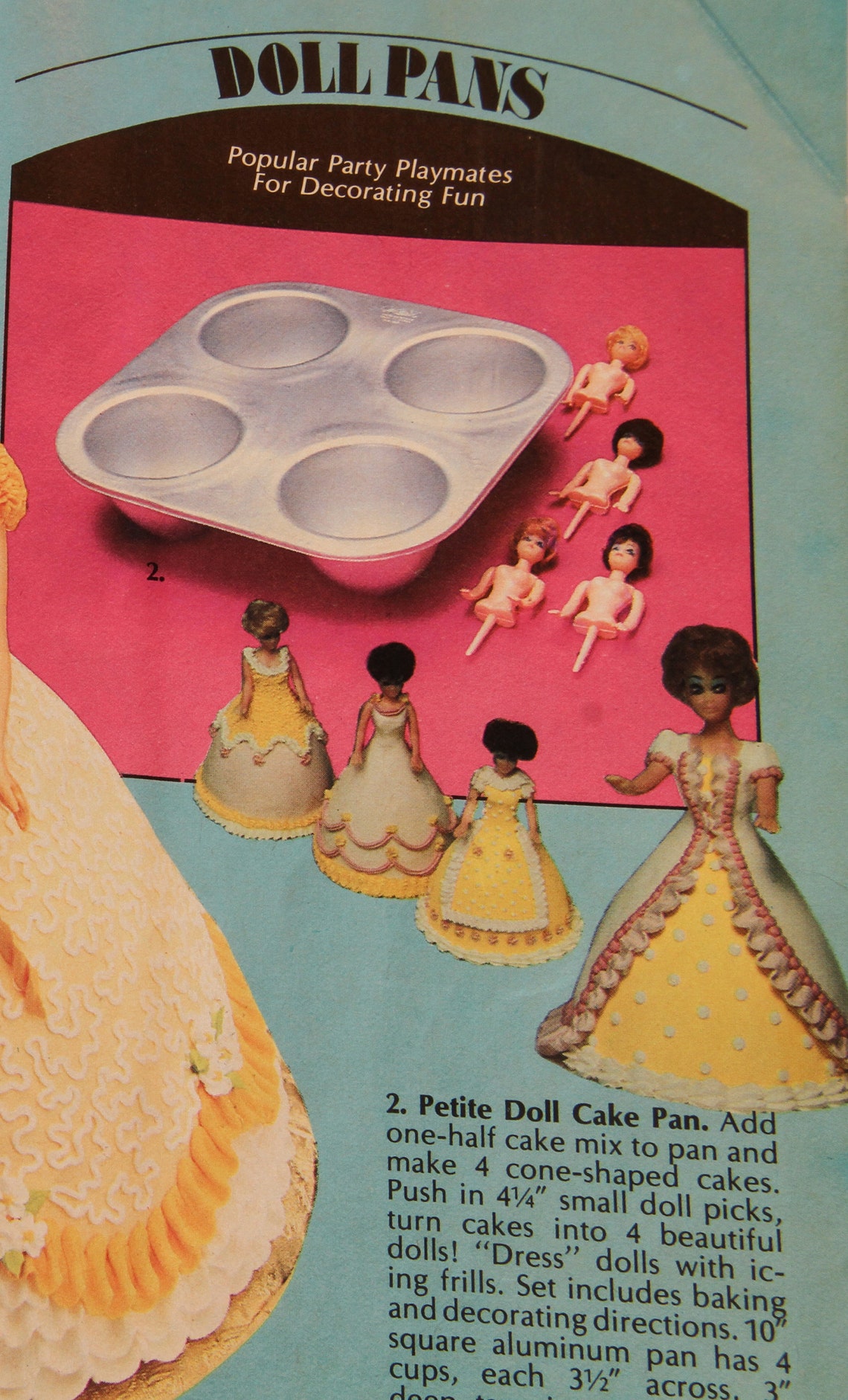 doll cake pan set