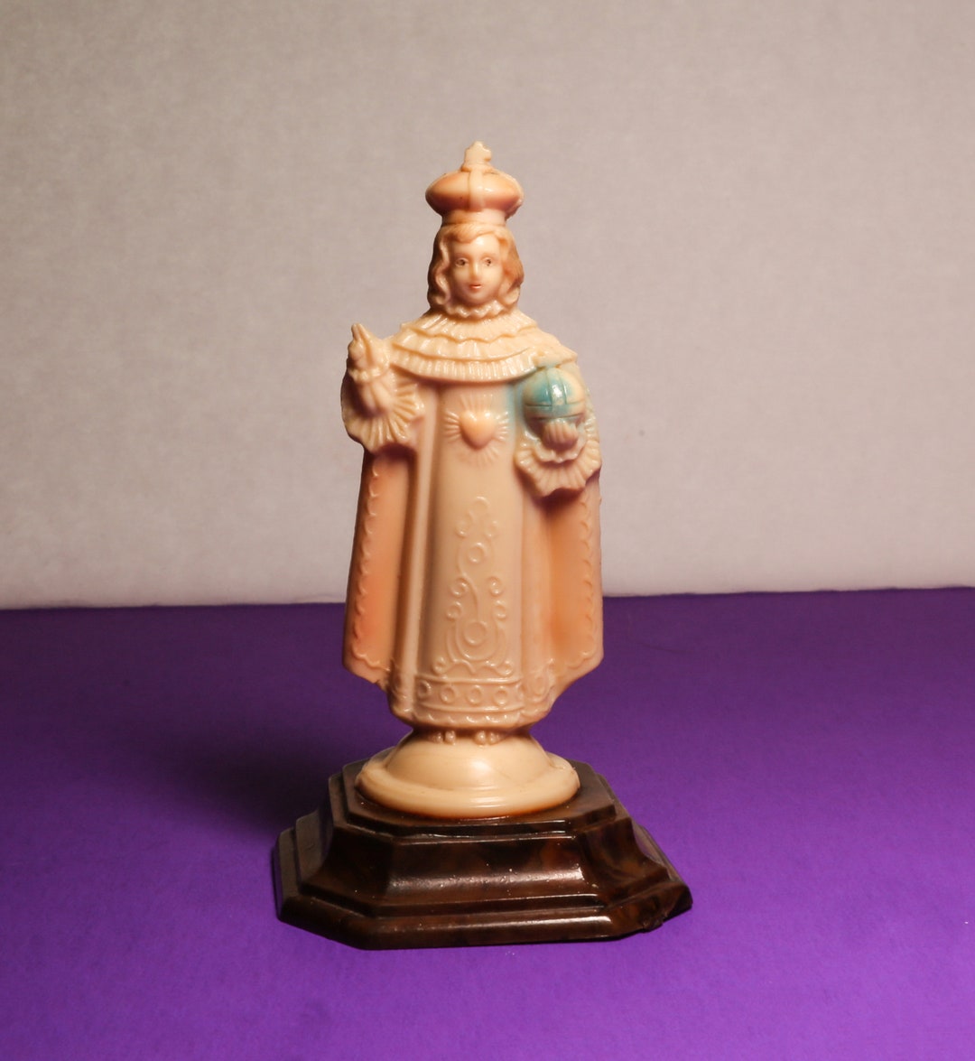4 Infant of Prague Statue Jesus Christ Holy Child Vintage Etsy