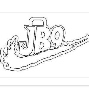 Joe Burrow JB9 Necklace Pendant Bling cutfile DXF Glowforge Cameo