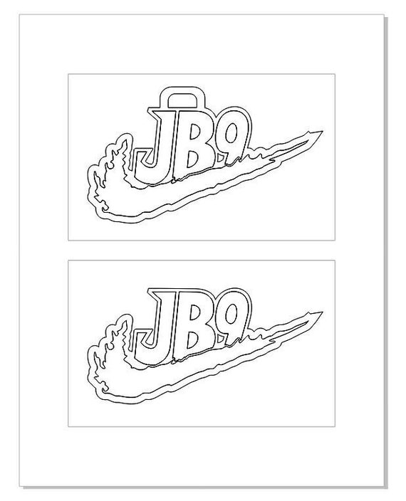 Joe Burrow JB9 Necklace Pendant Bling Cutfile DXF Glowforge Cameo