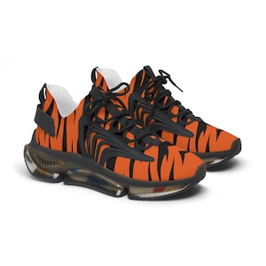 Women&#39;s Cincinnati Bengals Design Mesh Sneakers (Black Sole)