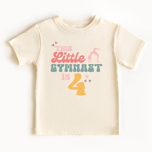 Gymnastics Birthday Shirt, 4th Birthday Shirt, Gymnastics Birthday, 4th Birthday, Gymnastics Gift, Gymnastics Birthday Party, Gymnast Shirt