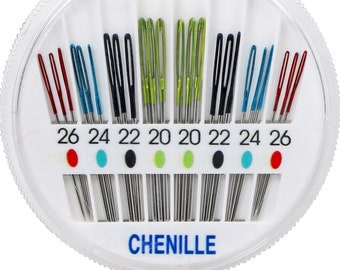 Singer Chenille Color Eye Needles 24 Pk - Hand Embroidery Needles