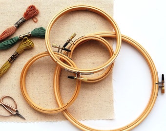 Frank A. Edmunds Wood Embroidery Hoop with Round Edges  - Your Choice of Size
