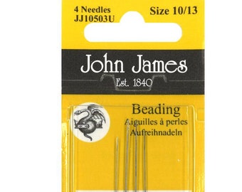 Sizes 10/13 Beading Needles by John James