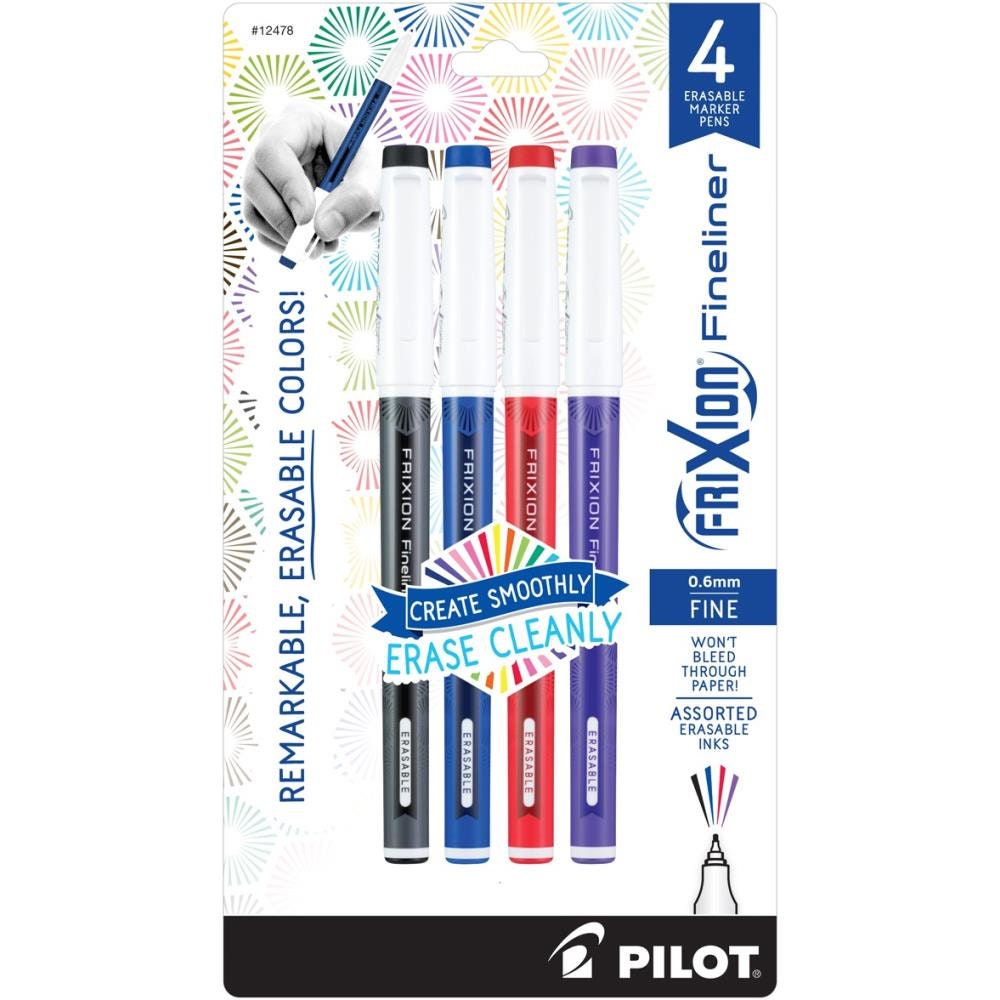 Colouring Kit of 5 FriXion Fineliner Marker pens - Fine Tip