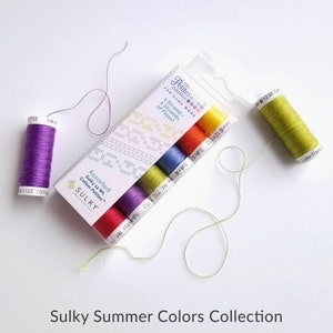 Summer Collection Sulky Sampler 12wt Cotton Petites 6 pack