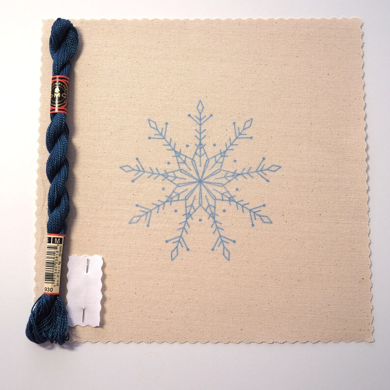 Heirloom Snowflake Hand Embroidery Kit  by Wildflower Fox Kit