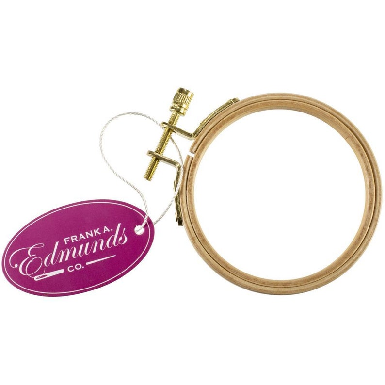 3-Inch Frank Edmunds Polished Beech Wood Embroidery Hoop