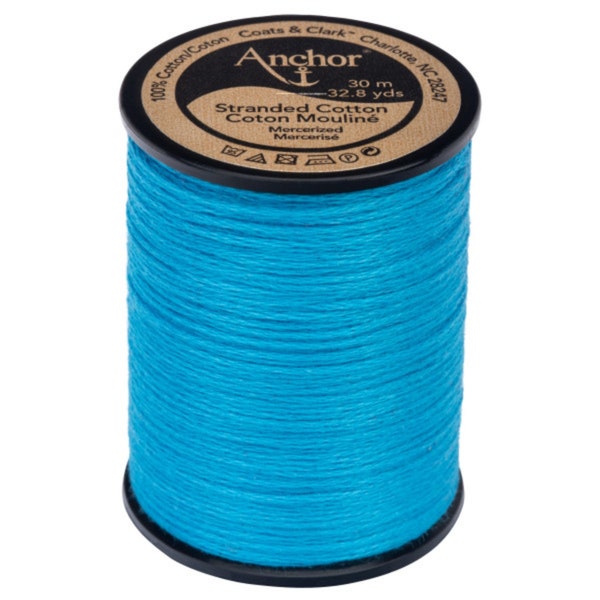 Large Spool 32.8 yd - 0433 Ice Blue Anchor 6-Strand Embroidery Floss