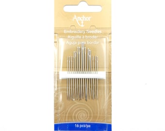 Anchor Gold-Plated Cross Stitch Needles