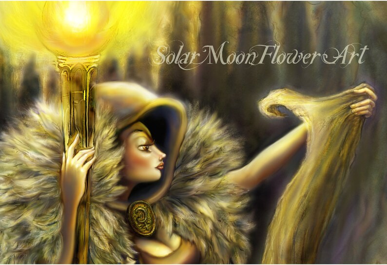 Limited Edition Beautiful Original Art Virgo Goddess A3 Poster print.