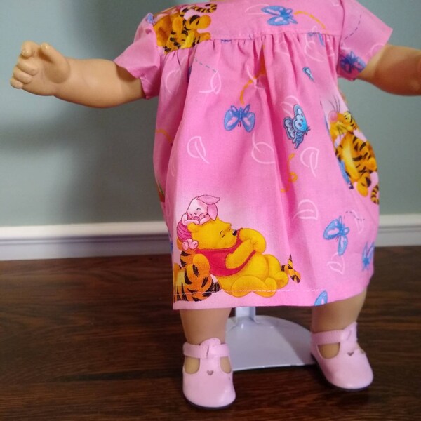 Winnie the Pooh and Friends dress for Bitty Baby Size Doll.   B254