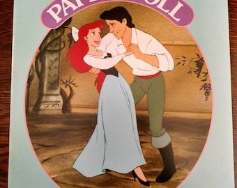 Little Mermaid paper doll book  Walt Disney   1991   Vintage   Good condition   Golden book #1674