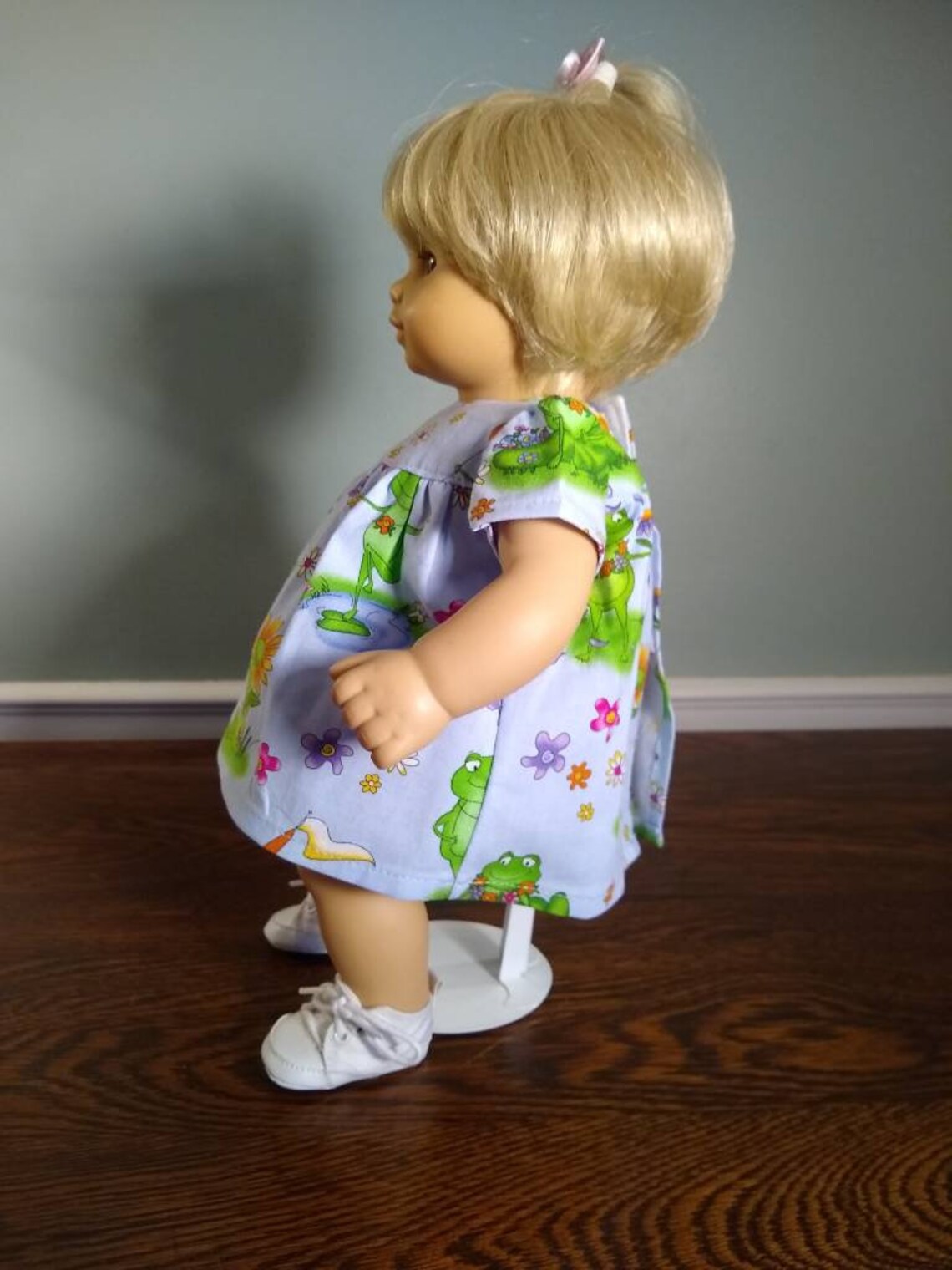 Cute Frog print dress for Bitty Baby Size Doll. B244 Etsy