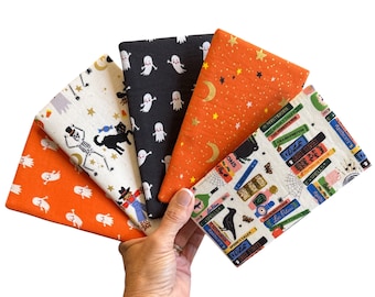 Etui na okulary z materiału Rifle Paper Co. na Halloween – wyściełane etui na Halloween