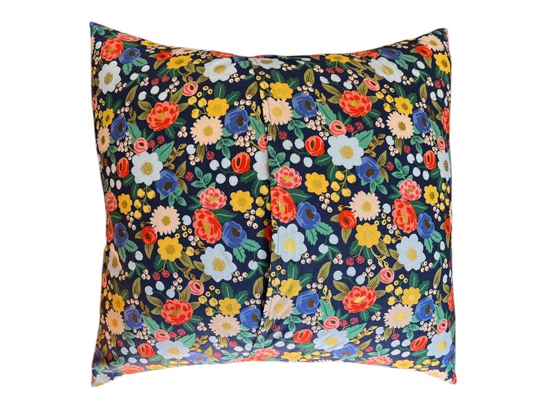 Vintage Blossom Metallic Fabric Pillow Cover - Thumbnail 4