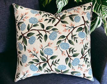 Rifle Paper Co Wildwood - Peonies - Cream Fabric Pillow Covers