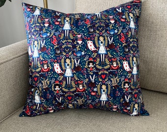 Rifle Paper Co Alice in Wonderland Fabric Pillow Cover