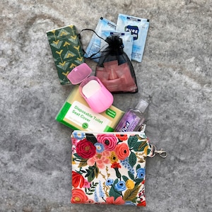Kit de emergencia, kit de cuidado personal, kit de viaje, kit de artículos de tocador, bolso de mano, kit de higiene personal, bolso de mano, viajes por carretera