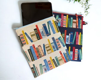 Rifle Paper Co Curio Book Club Fabric Tablet Case - Tablet Sleeve - iPad Sleeve - iPad Case