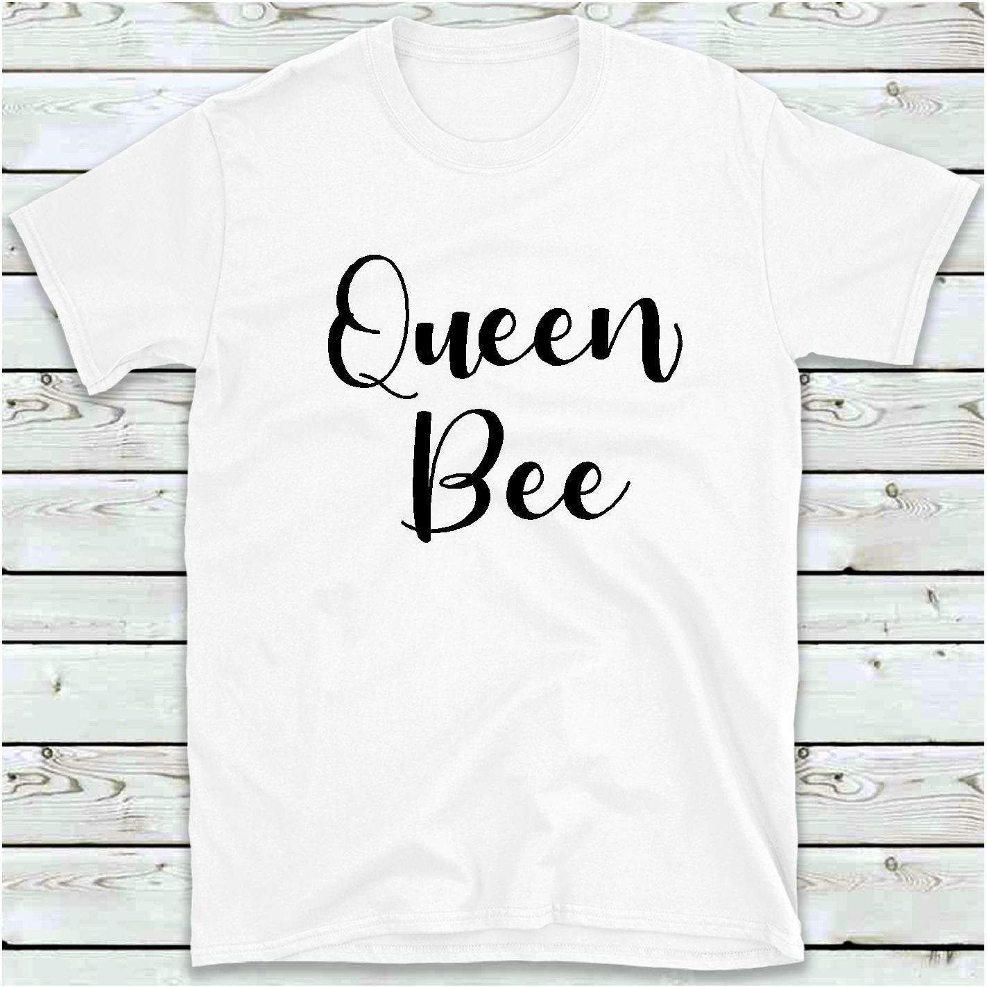 Queen Bee T-Shirt Women's Ladies Teen Girls Tee Shirt | Etsy