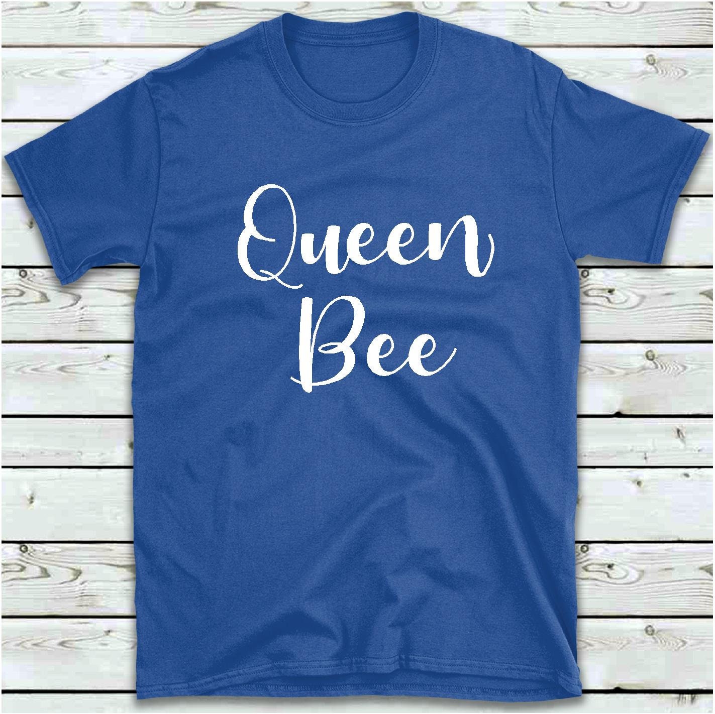 Queen Bee T-Shirt Women's Ladies Teen Girls Tee Shirt | Etsy