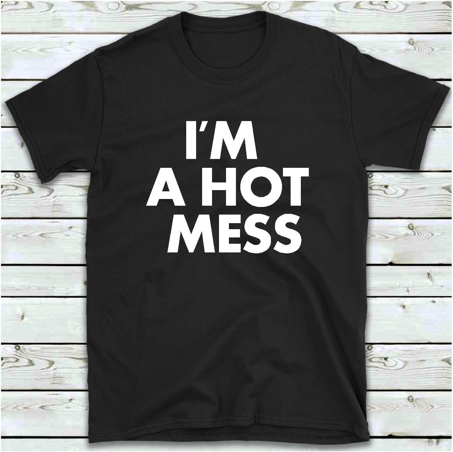 I'm A Hot Mess T-Shirt Funny Women's Gym Workout T | Etsy