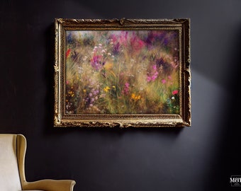 Cottagecore Decor Light Academia Wall Art Digital Download Wall Print Gift Idea Landscape Painting Women&#39;s Office Wall Decor Print