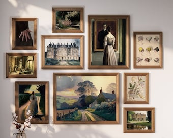 Orgullo y prejuicio pared arte orgullo y prejuicio cartel orgullo y prejuicio imprimible arte luz academia pared arte descargable Cottagecore
