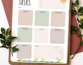 Krankenschwester Klinische Aufgabenblatt Printable | RN NF Hirnblatt | Schichtplan | Patient Care Organizer, Meds & Time Log | Pflegerapport PDF