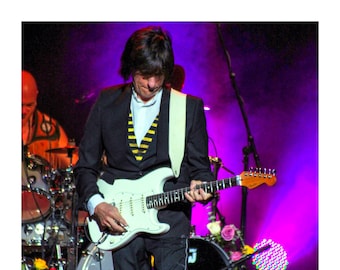 2011 Jeff Beck High Quality Fine Art Archival Photo Paper Picture Print Wall Art Decor Sizes 8x10 to 30x40