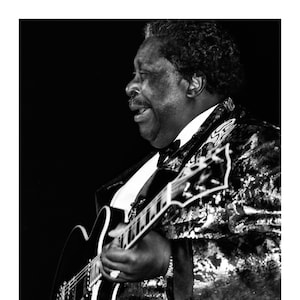 1991 B.B. King High Quality Fine Art Archival Photo Paper Picture Print Home Wall Decor Sizes 8x10 to 30x40