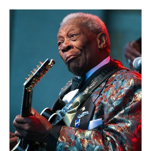 2013 B.B. King High Quality Fine Art Archival Photo Paper Picture Print Home Wall Decor Sizes 8x10 to 30x40