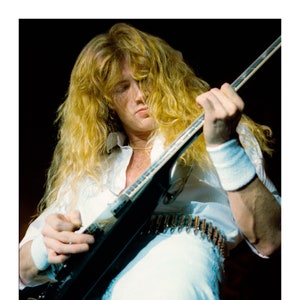 1991 Dave Mustaine Megadeth High Quality Fine Art Archival Photo Paper Picture Print Sizes 8x10 to 30x40