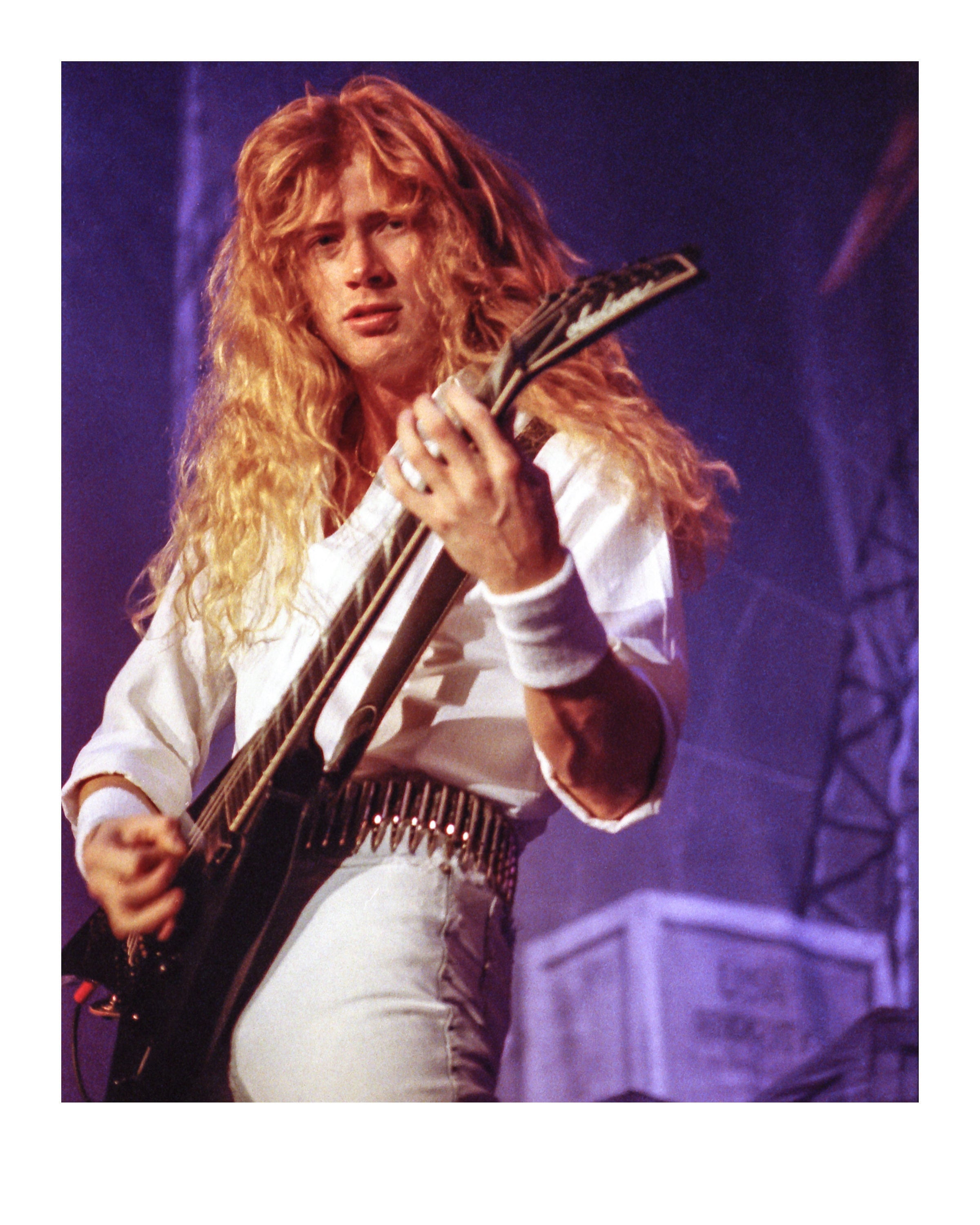1991 Dave Mustaine Megadeth High Quality Fine Art Archival Photo