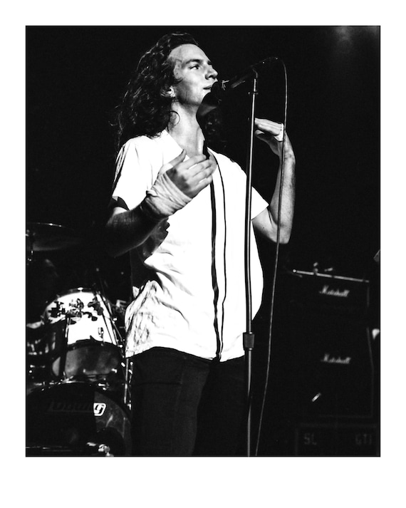 1991 Eddie Vedder Pearl Jam High Quality Fine Art Archival Photo