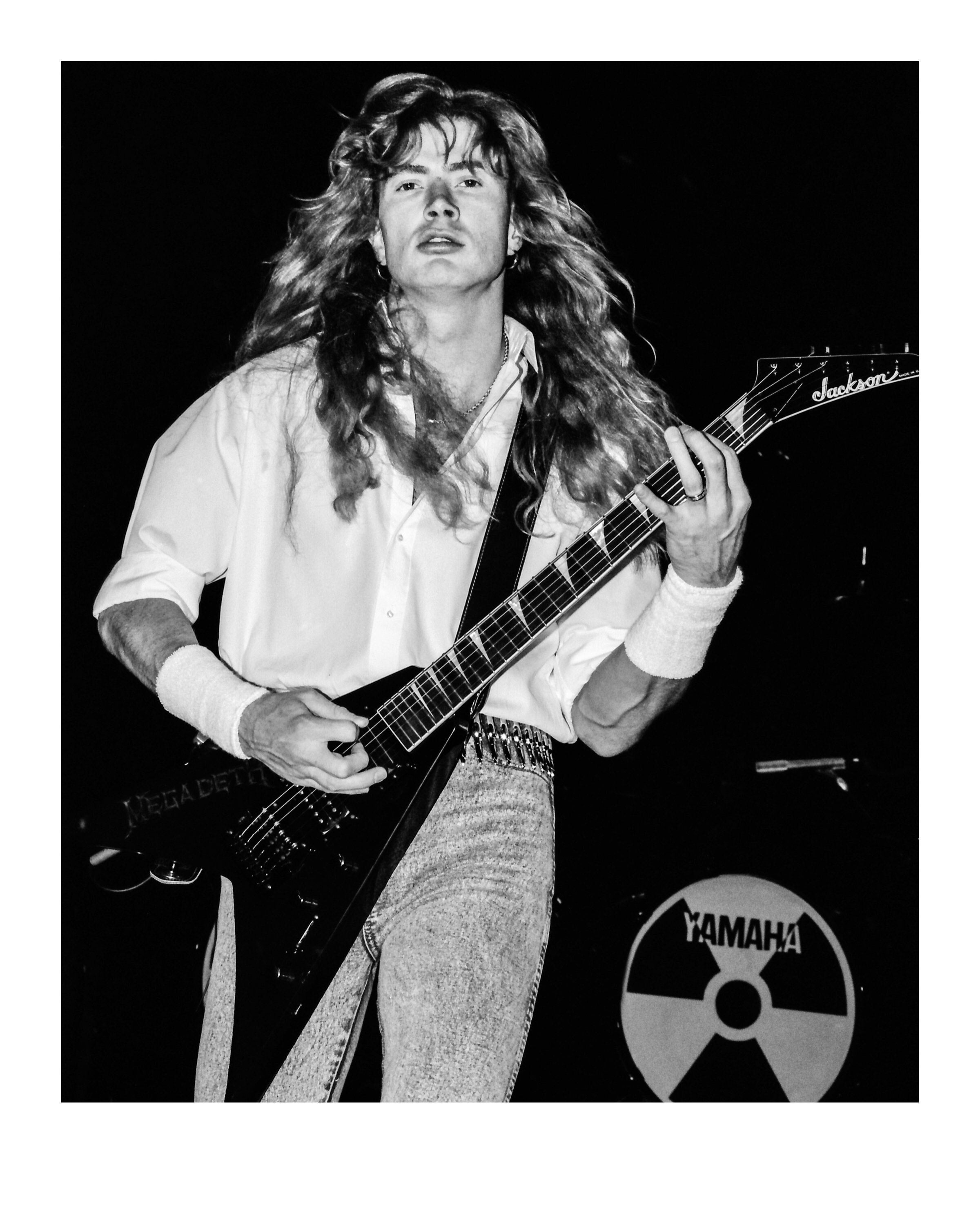 1991 Dave Mustaine Megadeth High Quality Fine Art Archival Photo